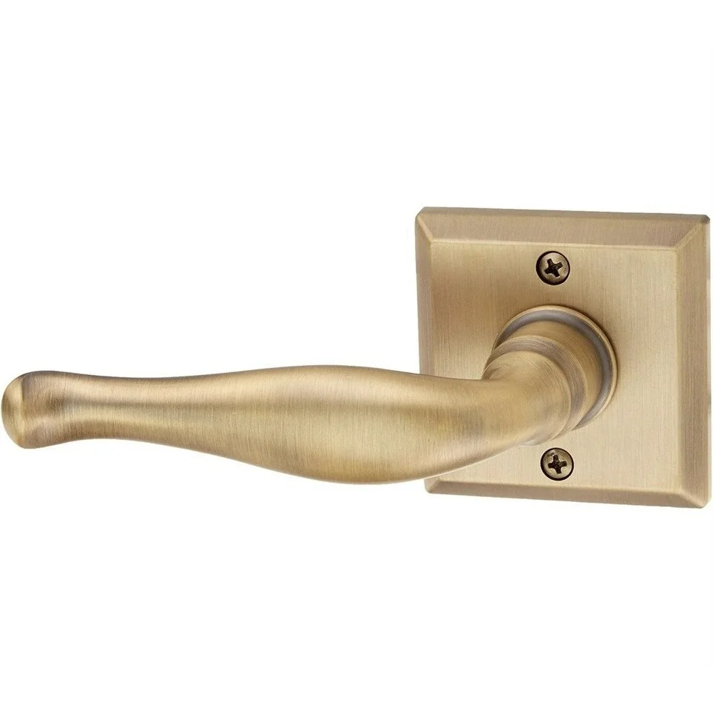 Baldwin Reserve Decorative Dummy Traditional Square Rose Satin Brass & Black
